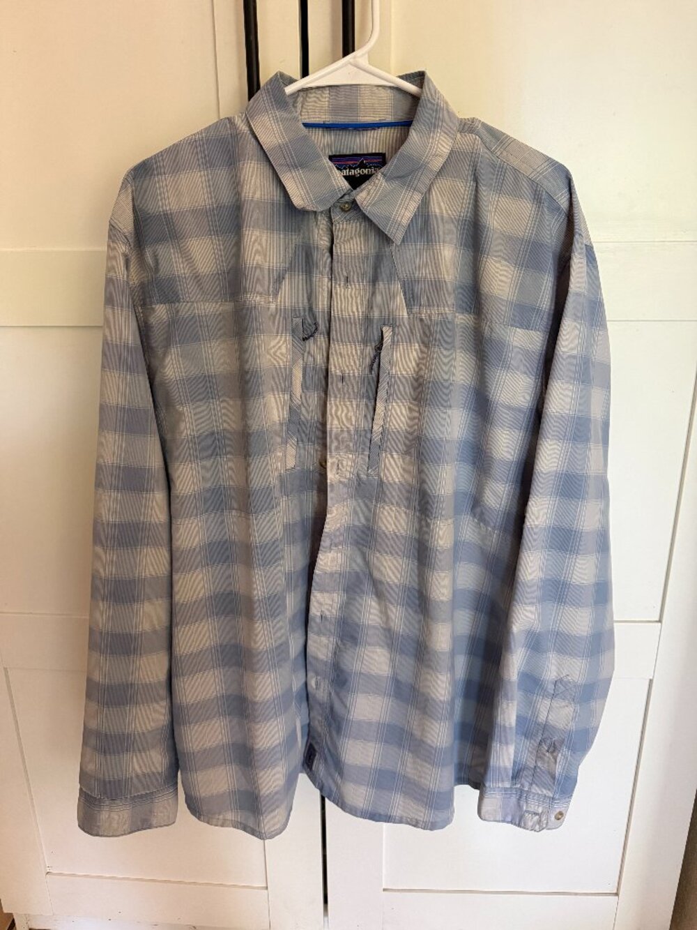 Patagonia Plaid Long Sleeve Button Up Outdoor Shirt Large